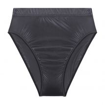 Herren-Slip, Übergröße, glänzendes Öl, glänzende Unterwäsche, Höschen, hohe Taille, solide, glatte Schlüpfer, Unterhose, Badeanzug, Badebekleidung