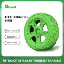 HOOPET Haustier Hund Spielzeug Hund Interaktive Natürliche Gummi Welpen Zahnen Stick Gummi Reifen Verstecken Lebensmittel Border Collie Labrador Welpen
