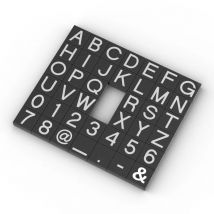 MOC 3070bpb009 Alphabet A-Z Building Blocks Set Lore 3070 Education Printed 26 Letters Bricks Toy For Children Kid Birthday Gift