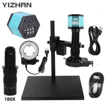 4k 48mp Video mikroskop HDMI USB Industrie mikroskop Kamera Typ C CD Kamera 1-180x Zooms zum Löten Bilder fassung