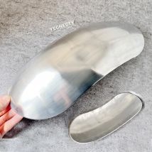 Retro Unpainted Silver Metal Motorcycle Short Front Fender Universal Motorbike Mudguards For Benelli Triumph Ducati Choppers