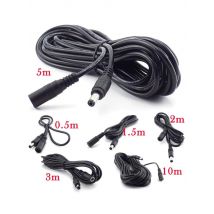 Female to Male Plug CCTV DC Power Cable Extension Cord Adapter 12V Power Cords 5.5mmx2.1mm For Camera Power Extension Cords