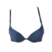 Japanese-Style Simple Plain Girl Push Up Bra Summer Thin Cup Gathered Bust Small Chest Sexy Bralette Underwear Female Deep U Bra