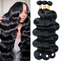 Body Wave Echthaar-Bündel, brasilianisches rohes Echthaar, 1/3/4 Bündel für Frauen, 12A dicke Bündel Echthaar für Frauen