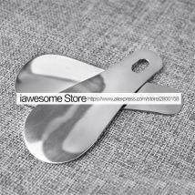 10cm Stainless Steel Easy Carry Small Shoehorn Metal Durable High Quality Portable Fashion Key Ring Shoe Horns Accessories
