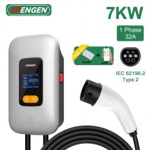 IPENGEN Typ2 EV Ladestation WIFI APP Steuerung 32A 7KW Elektroauto Ladegerät 1Phase Typ2 EVSE Wallbox Aufladen
