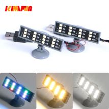 2pcs Building Blocks Universal DIY LED Lighting RGB Bricks MOC Toy with USB Port Colorful white warm Spotlights Kit compatible