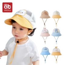Baby Hut Sommer Säuglings Kappe Weiche Baby Sonnenhüte Panama für Kinder Mädchen Jungen Einstellbare Eimer Hut Zubehör Kinder 5-36M