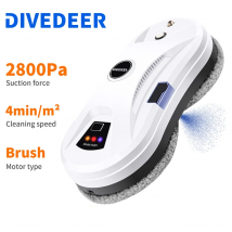 DIVEDEER robot lavavetri automatico con spruzzo d'acqua per robot lavavetri e pavimenti 2800pa