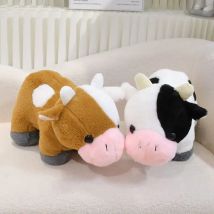 32/42 cm Ranch Kuh Puppe Simulation Plüsch Spielzeug Handgemachte Puppe Cartoon Anime Nette Kissen Kissen Hause Dekoration kinder Geburtstag