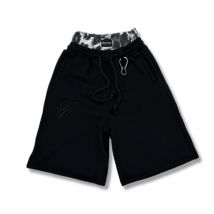 Y2K Aesthetics Harajuku Hip Hop Rock Double Trousers High Waist Cropped Trousers Leisure Contrast Stitching Women Sports Shorts