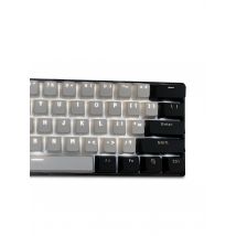 (Keycaps Only Sold)Black White RK 61 Keycaps PBT Material OEM Highly Keycaps, Backlit Two-Color Mechanical Keyboard Keycaps