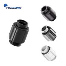 Freezemod PC Wasserkühlungsanschluss GXZDS-E3 360° °   Rotary G1/4 Doppel-Außengewinde-Adapter, Schwarz, Weiß, Silber, für Computer-Hardware