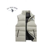 Men's brand U.S. POLO ASSN. SINCE 1890 warm coat thick stand collar down vest jacket sleeveless zipper jacket