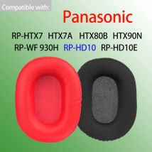Cuscinetti auricolari neri rossi per Panasonic RP-HTX7 HTX7A HTX80B HTX90N Cuffie HD10 HD10E WF930H Cuscinetti di ricambio