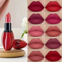 1 rossetto opaco lucidalabbra, velluto impermeabile ad alto pigmento a lunga durata, rosso intenso, nudo, regali di Natale di San Valentino Y2K