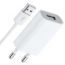EU Stecker USB Wand Ladegerät Power Adapter 5V 1A Einzelnen USB Port Schnell Ladegerät Für Telefon 6 6S 7 8 Plus X XR XS 11 Pro Max 5S SE