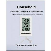 Digital Probe Thermometer Dual Temp Sensor (Indoor/Outdoor) -40°F~140°F±1°C Accuracy  1m Waterproof Cable  Min/Max Memory 12/24H