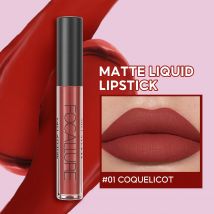Großhandel FOCALLURE Matte Samt Lipgloss Langlebig Wasserdicht Nude Antihaft Tasse Flüssiger