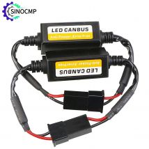 2Pcs H7 Headlight LED Canbus Decoder Canceller Error Free Resistor Anti Flicker 9V-16V Car Auto Professional Accessories Replace