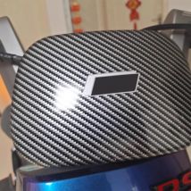 Auto Wrap Vinyl Film 2D Glänzend Carbon Faser Auto Aufkleber Schwarz Silber Farbe Ändern Film Blase Kostenloser Aufkleber Auto Klebe Zubehör