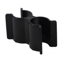 4 Piece Double Tube Boat Clip Holder for Bimini Top Rods Fits 7/8 to 1 Diameter Tubes Plastic Clips for Boats and Decks