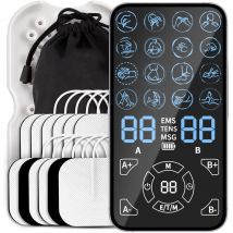 EMS Pulse Stimolatore Muscolare Elettrico Schiena Collo Massaggiatore Corpo Decine Agopuntura Meridiano Fisioterapia Digitale Rilassamento Strumenti di Massaggio