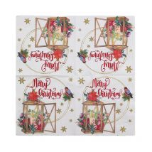 20pcs 33cm 2Ply New Christmas Element Printed Napkins Party Table Paper Decorative Painting Paper DIY Decoupage Paper