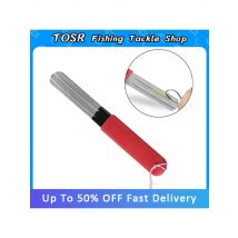 TOSR 1pc Portable Outdoor Double Groove Fishing Hook Sharpening Hone Fishing Grinding Hook Sharpener Tool Fishing Tool