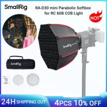 SmallRig Mini Parabolic Softbox RA-D30 29 cm Schnellspanner, kompatibel mit SmallRig RC 60B COB LED-Videoleuchte – 4358