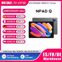 N-ONE NPad Q 10.1 ''Tablet z systemem Android 13 6GB RAM + 128GB ROM 8-rdzeniowe MTK8183 1280*800 FHD IPS WiFi BT5.0 Type-C Port