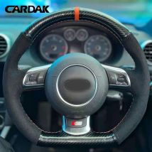 Handgenähter Auto-Lenkradbezug für Audi TT TTS (8J) 2006–2013 2014, A3 S3 (8P), Sportback 2008 2009 2010 2011 2012