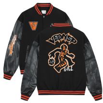 Trend iger lässiger Baseball kragen mantel für Frühjahr und Herbst Basketballs pieler Stick jacke Button-Down-Baseball-Design