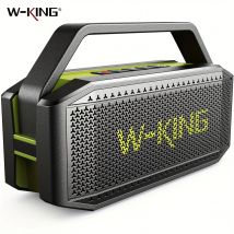 W-KING (100W Peak) 60W Przenośne głośne głośniki Bluetooth z subwooferem, głośnikiem zewnętrznym Bezprzewodowy wodoodporny głośnik Bluetooth