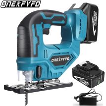 18v 65mm Cordless Jig Saw Portable Electric Jig Saw  LED Light Multi-Function Woodworking Tools for Makita 18V Battery