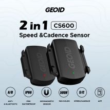 GEOID CS600 Smart Cycling Geschwindigkeits- und Trittfrequenzsensor Bluetooth 5.0/ANT+ Dual-Mode-Übertragung Wasserdichter Fahrradgeschwindigkeitssensor