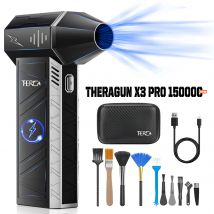 THERAGUN X3PRO Mini Handheld Turbo Jet Fan-150000RPM Powerful Compressed air Duster for Car Dryer/PC/Home-Industrial Duct Blower