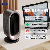 MSS PTC Ceramic Heating Electric Fan Heater-Fast Heating Mini Radiator with Low Power Consumption for Winter Home Bedroom Office