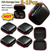 1-5PCS EVA Kopfhörer Tasche Lagerung Fall Anti-Druck EVA Hard Shell Tragen-beständig Schutzhülle Anti-herbst Mini Headset Box