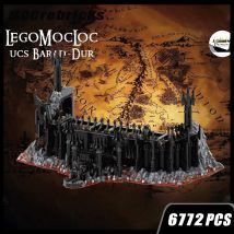 Classic Movie Scene UCS Barad Dur Warbase Prisons Architecture Fortress Building Block Model Street View Series Bricks Boy Toys