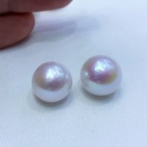 5A Natural Naked Pearl Freshwater Pearls Edison Perfect Round Blemish Free High Gloss Loose Bead for Make Earrings Jewelry