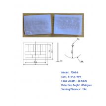 1Pcs Optical Plastic PIR Human Infrared Induction Fresnel Lens Focal Length Far Sensing Distance