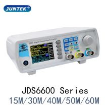 JUNTEK JDS6600 seria 15MHz-60MHz generator sygnału funkcji DDS CNC dwukanałowy miernik częstotliwości generator przebiegów dowolnych