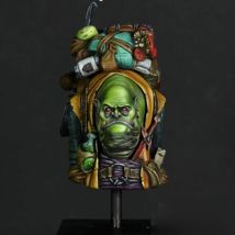 1/10 Rucksäcker, Resin-Modellfigur, Büste, GK, Fantasy-Thema, unmontierter und unbemalter Bausatz