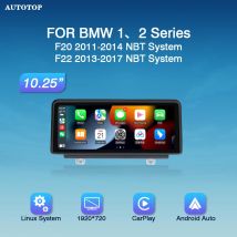 AUTOTOP 10.25 "1920*720 Car Stereo per BMW 1/ 2 Serie F20 F22 NBT Wireless Android Auto Carplay Linux Auto Multimedia GPS Navi
