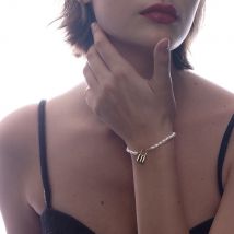 ENFASHION Natürliche Perle Armband Mit Schloss Gold Farbe Klassische Armbänder Mode Schmuck Edelstahl Party Pulseras B 202210