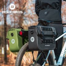 ROCKBROS 15L Borsa da sella multifunzionale Borsa da ciclismo MTB impermeabile Borsa da viaggio Borsa da viaggio Supporto 3D Borsa posteriore per bicicletta di grande capacità