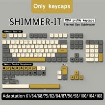 Copritasti in lingua italiana AZERTY Copritasti QWERTZ PBT Profilo XDA Layout ISO per tastiera meccanica Cherry MX