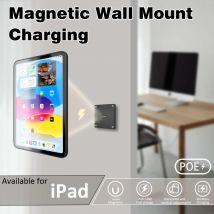 POE Magnetic Wall Mount with Charging Case  Holder Support iPad stand Case for iPad mini 6th Gen/iPad Pro 11 12.9 POE Power