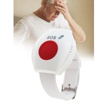 Topvico 1 / 2pcs Panic Button RF 433mhz SOS Emergency Button Elderly Alarm Watch Bracelet Old People Home Security Alarm System